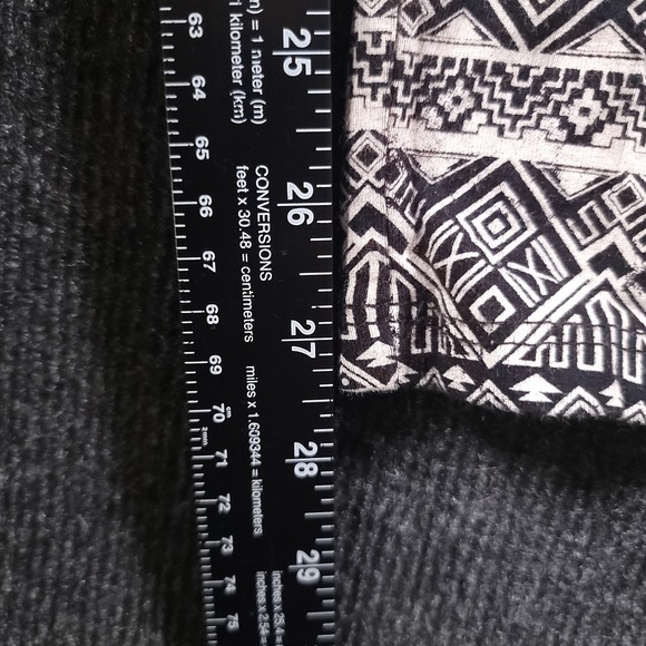 In Vein Women's Tribal Print Leggings Black White Size Small Cotton Stretch‎ - Picture 6 of 12